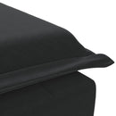 vidaXL fekete bársony masszírozó dívány hengerpárnával