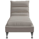 vidaXL tópszínű szövet dívány párnával