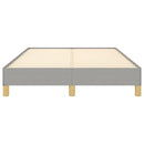 vidaXL világosszürke szövet ágykeret matrac nélkül 120x190 cm