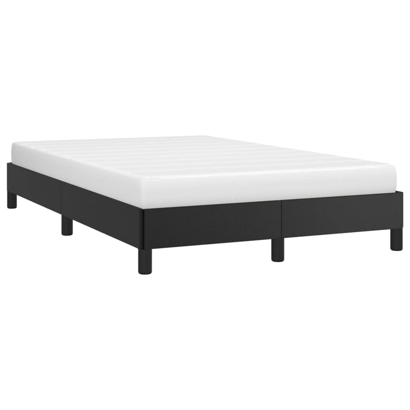 vidaXL ágykeret matrac nélkül fekete 120x190 cm műbőr