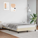 vidaXL ágykeret matrac nélkül krém 120x190 cm műbőr