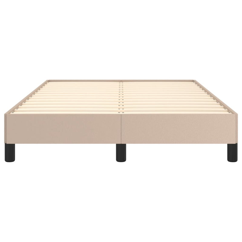 vidaXL ágykeret matrac nélkül cappuccino színű 120x190 cm műbőr
