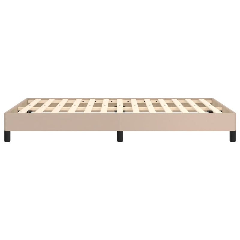 vidaXL ágykeret matrac nélkül cappuccino színű 120x190 cm műbőr