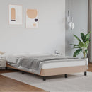 vidaXL ágykeret matrac nélkül cappuccino színű 120x190 cm műbőr