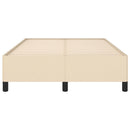 vidaXL ágykeret matrac nélkül krém 120x190 cm szövet