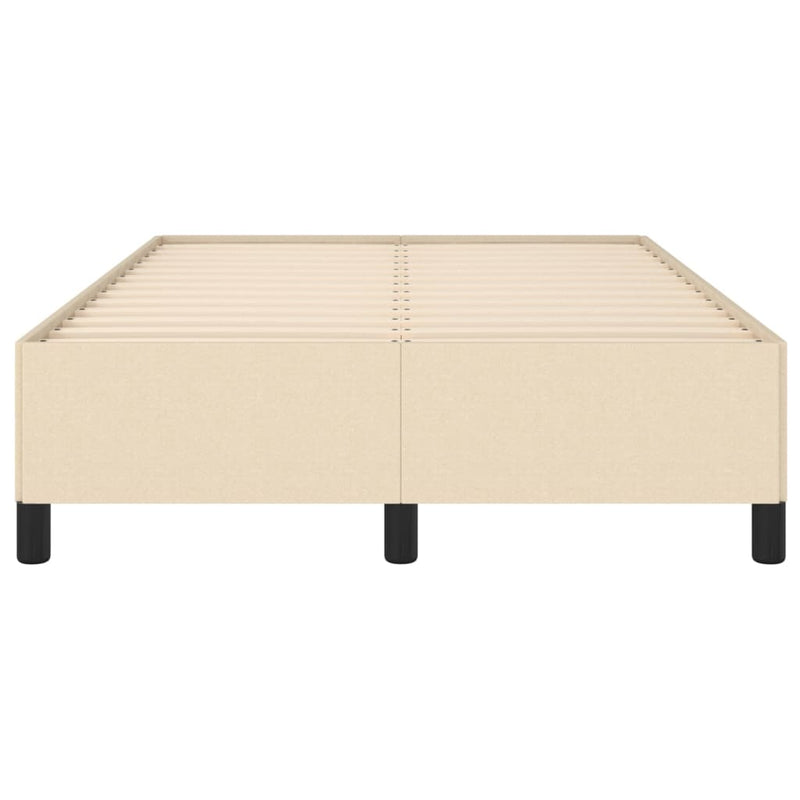 vidaXL ágykeret matrac nélkül krém 120x190 cm szövet