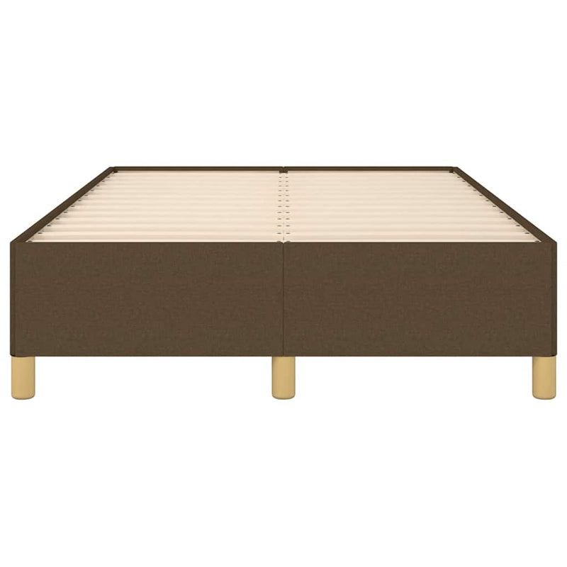 vidaXL ágykeret matrac nélkül sötétbarna 120x190 cm szövet