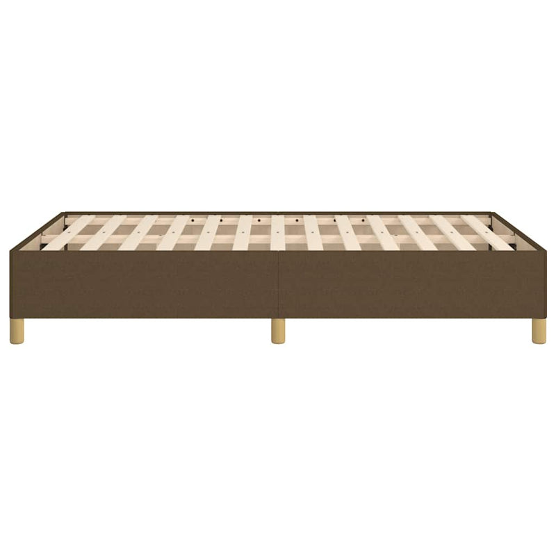 vidaXL ágykeret matrac nélkül sötétbarna 120x190 cm szövet