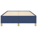 vidaXL ágykeret matrac nélkül kék 120x190 cm szövet