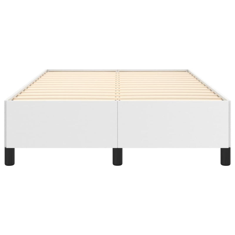 vidaXL ágykeret matrac nélkül fehér 120x190 cm műbőr