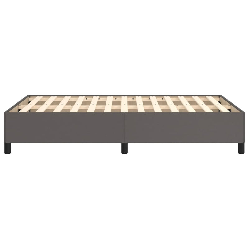 vidaXL ágykeret matrac nélkül szürke 120x190 cm műbőr