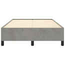 vidaXL ágykeret matrac nélkül Világosszürke 120x190 cm Velvet