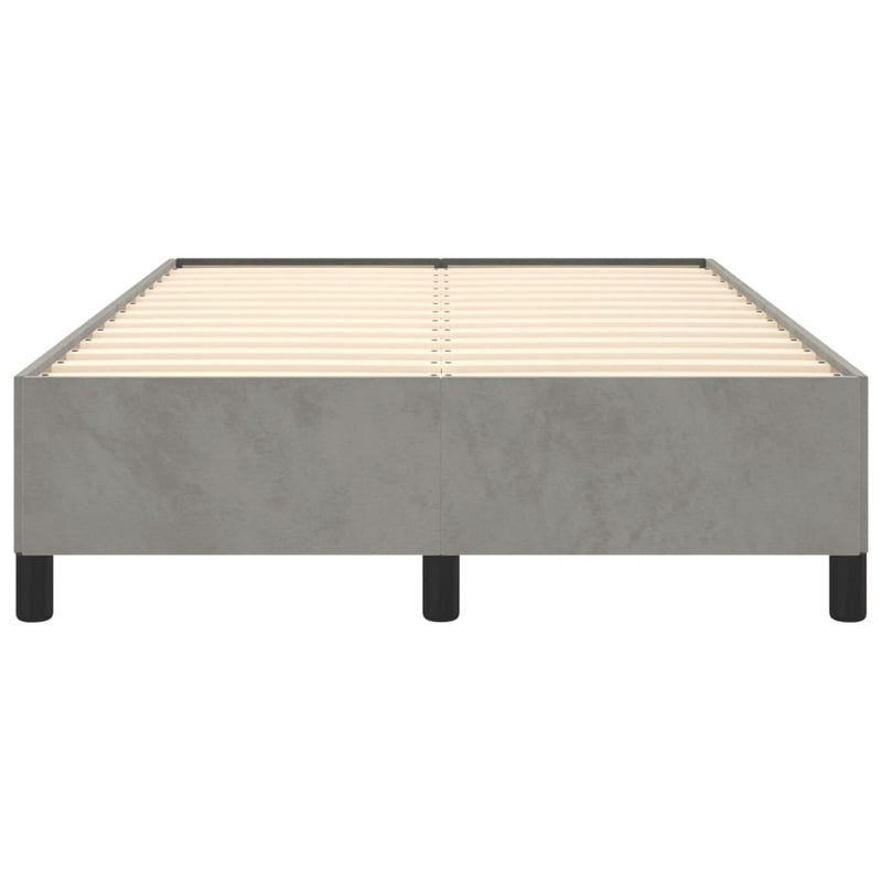 vidaXL ágykeret matrac nélkül Világosszürke 120x190 cm Velvet