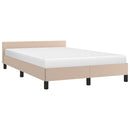 vidaXL ágykeret matrac nélkül cappuccino színű 120x190 cm műbőr