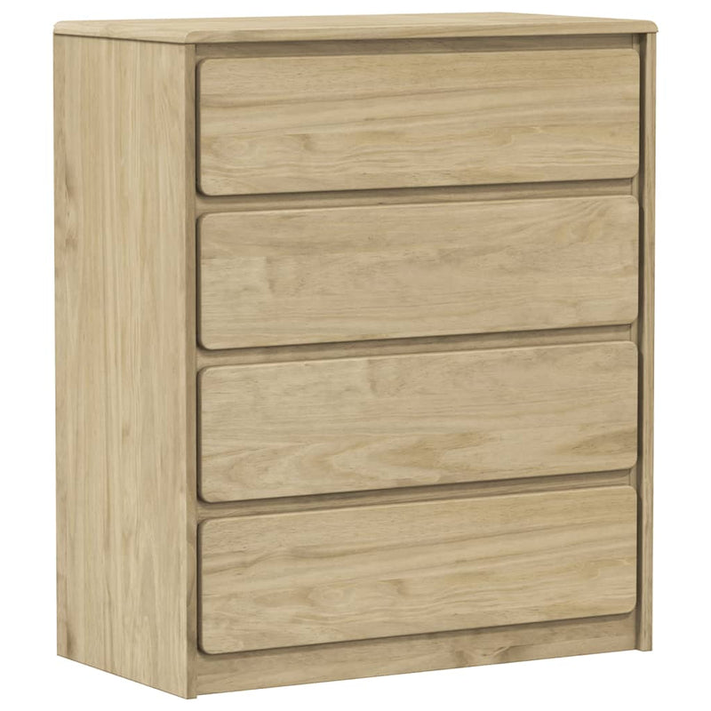vidaXL SAUDA tölgy tömör fenyőfa fiókos szekrény 76,5 x 39 x 91 cm