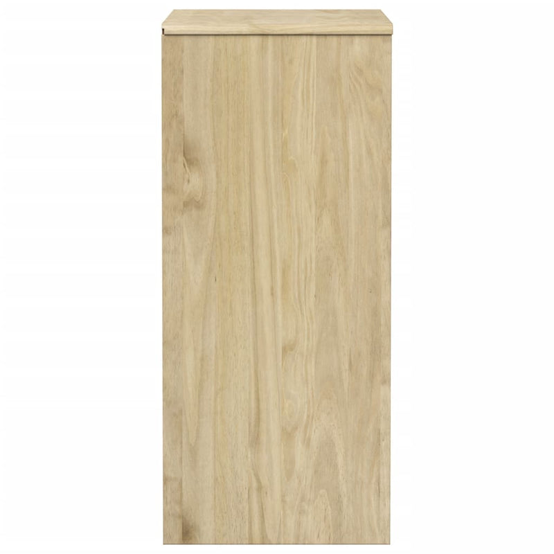 vidaXL SAUDA tölgy tömör fenyőfa fiókos szekrény 76,5 x 39 x 91 cm
