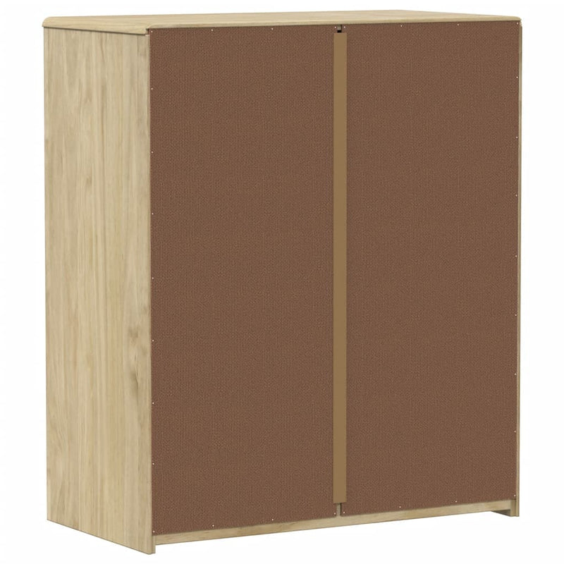 vidaXL SAUDA tölgy tömör fenyőfa fiókos szekrény 76,5 x 39 x 91 cm