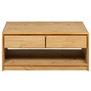 vidaXL SAUDA tölgyszínű tömör fenyőfa dohányzóasztal 99 x 55 x 45 cm