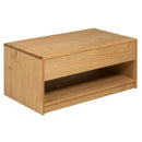 vidaXL SAUDA tölgyszínű tömör fenyőfa dohányzóasztal 99 x 55 x 45 cm