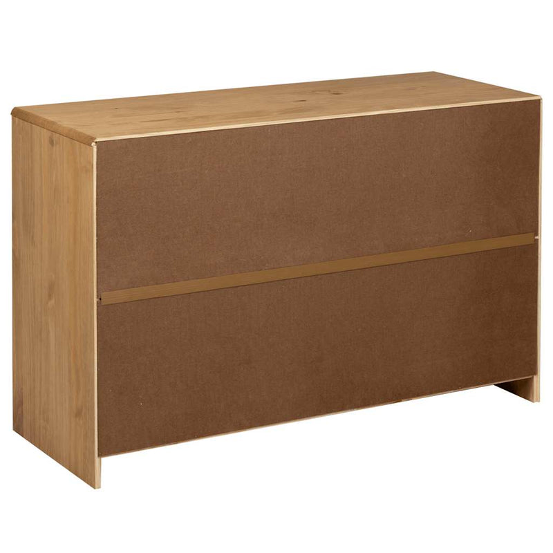 vidaXL SAUDA tölgyszínű tömör fenyőfa tálalószekrény 114x43x75,5 cm