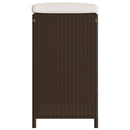 vidaXL 4 db barna polyrattan kerti bárszék párnával