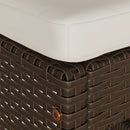 vidaXL 4 db barna polyrattan kerti bárszék párnával