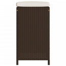 vidaXL 6 db barna polyrattan kerti bárszék párnával