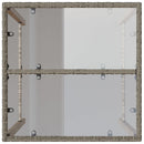 vidaXL szürke polyrattan kültéri bárasztal 70 x 70 x 110 cm