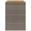 vidaXL szürke polyrattan kerti bárasztal akácfa lappal 145x80x110 cm