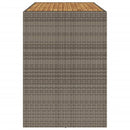 vidaXL szürke polyrattan kerti bárasztal akácfa lappal 185x80x110 cm