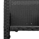 vidaXL 2 db fekete polyrattan kerti bárszék
