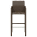 vidaXL 2 db barna polyrattan kerti bárszék