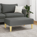 vidaXL sötétszüke szövet lábzsámoly 77x55x31 cm