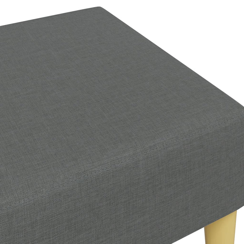 vidaXL sötétszüke szövet lábzsámoly 77x55x31 cm