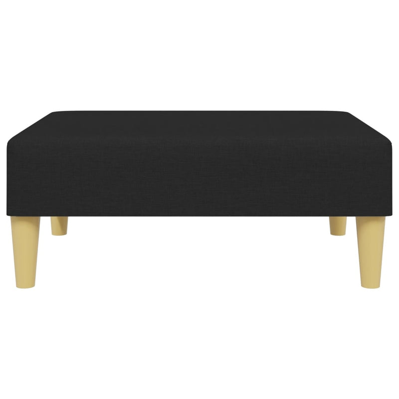 vidaXL fekete szövet lábzsámoly 77x55x31 cm