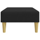 vidaXL fekete szövet lábzsámoly 77x55x31 cm