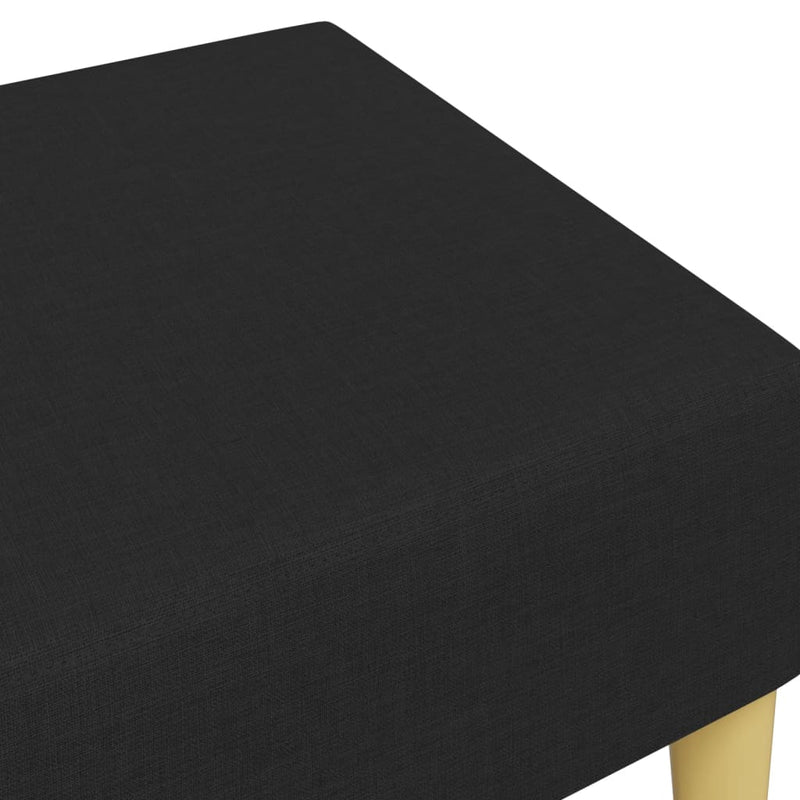 vidaXL fekete szövet lábzsámoly 77x55x31 cm