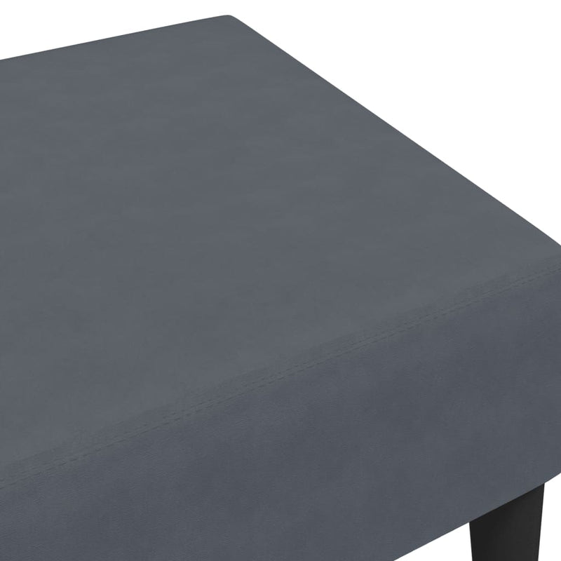 vidaXL sötétszüke bársony lábzsámoly 77x55x31 cm