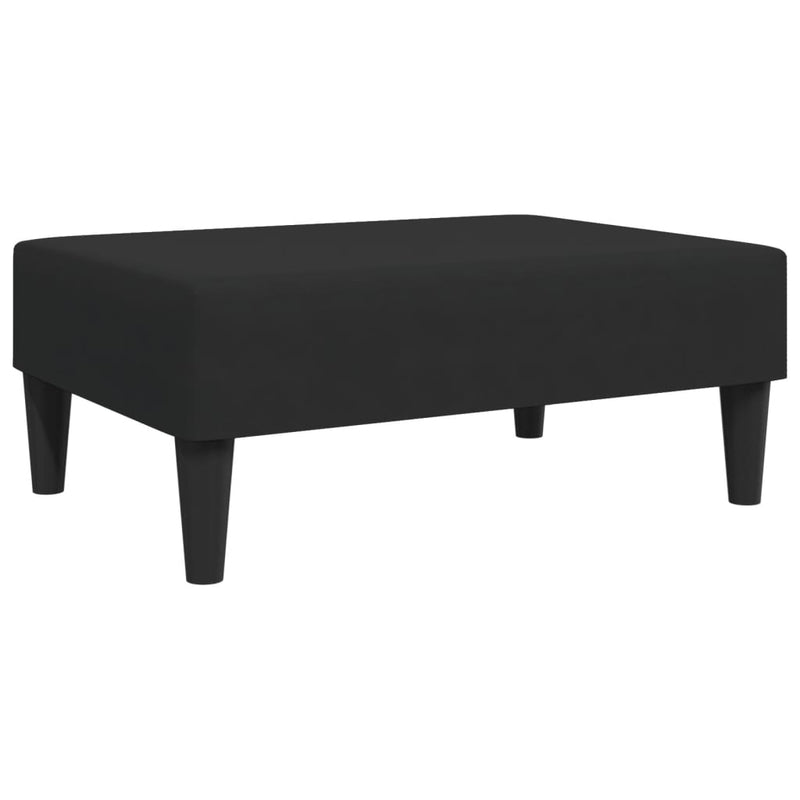 vidaXL fekete bársony lábzsámoly 77x55x31 cm