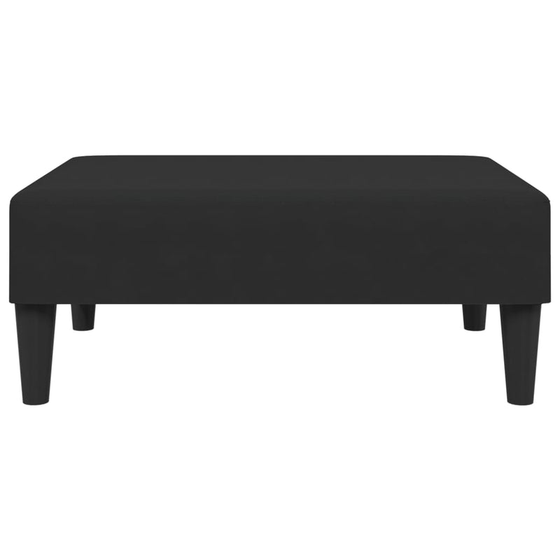 vidaXL fekete bársony lábzsámoly 77x55x31 cm