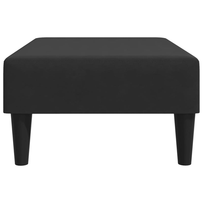 vidaXL fekete bársony lábzsámoly 77x55x31 cm