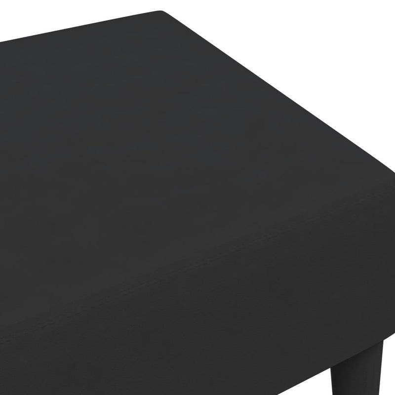 vidaXL fekete bársony lábzsámoly 77x55x31 cm