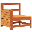 vidaXL viaszbarna tömör fenyőfa kerti karfás kanapé kisasztallal