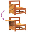 vidaXL viaszbarna tömör fenyőfa kerti karfás kanapé kisasztallal