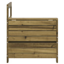 vidaXL impregnált fenyőfa kerti karfás kanapé kisasztallal