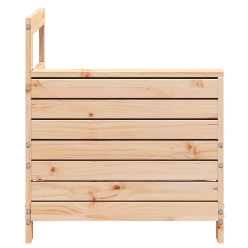 vidaXL tömör fenyőfa kerti karfás kanapé 69x62x70,5 cm