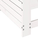 vidaXL fehér tömör fenyőfa kerti karfás kanapé 69x62x70,5 cm