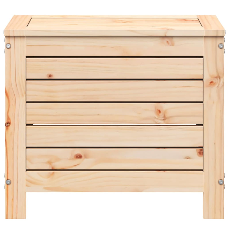 vidaXL tömör fenyőfa kerti lábzsámoly 62 x 31,5 x 52 cm