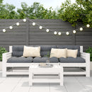 vidaXL fehér tömör fenyőfa kerti lábzsámoly 62 x 30 x 32 cm