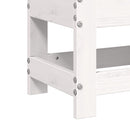 vidaXL fehér tömör fenyőfa kerti lábzsámoly 62 x 30 x 32 cm